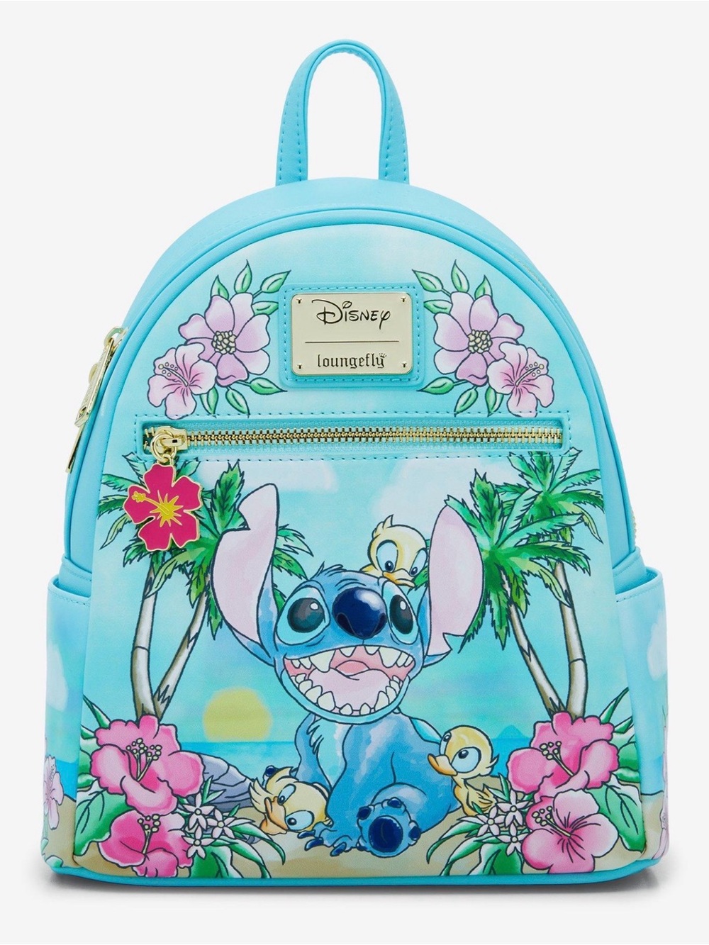 Disney Stitch Light Blue Loungefly Backpack